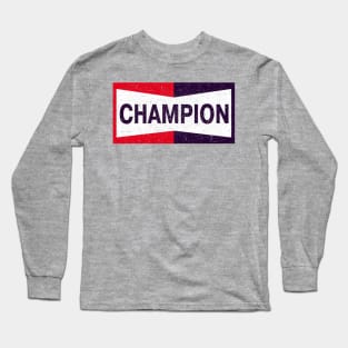 Champion Brad Pitt Distressed Long Sleeve T-Shirt